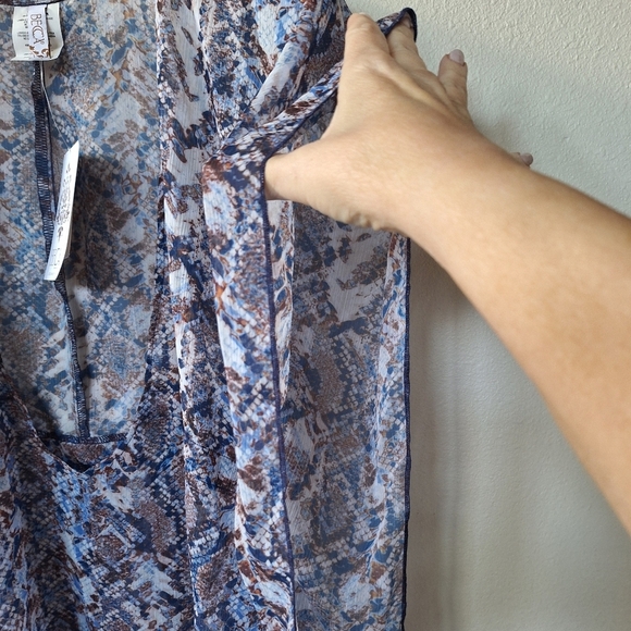 NWT Becca Womens Swimwear Cover Up Tunic Snake Print Size M/L - Picture 4 of 7